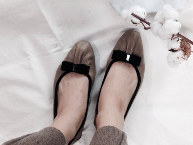 Cowhide flat shoes recommended for pregnant women 