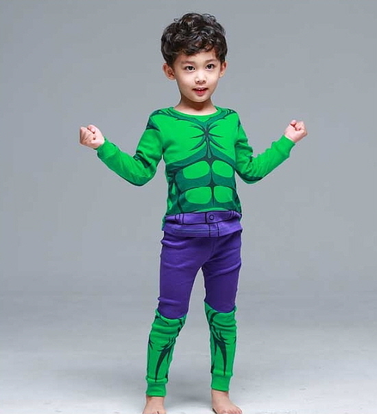 NEW KID PAJAMAS Character Hero Kid's dressing r