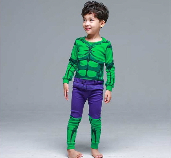 NEW KID PAJAMAS Character Hero Kid's dressing r