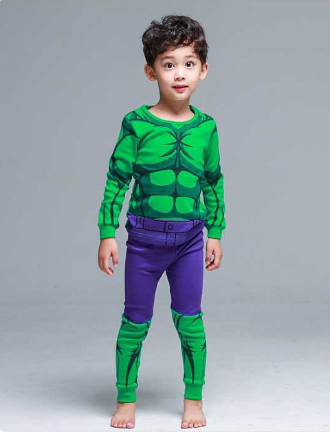 NEW KID PAJAMAS Character Hero Kid's dressing r