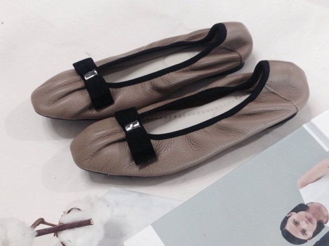 Cowhide flat shoes recommended for pregnant women 