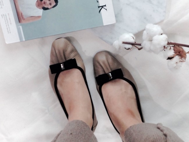 Cowhide flat shoes recommended for pregnant women 