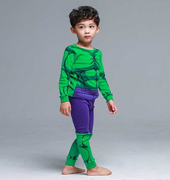 NEW KID PAJAMAS Character Hero Kid's dressing r