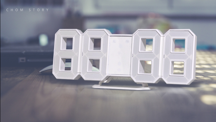 3d clock 3dled wall digital wall silence wall LED 