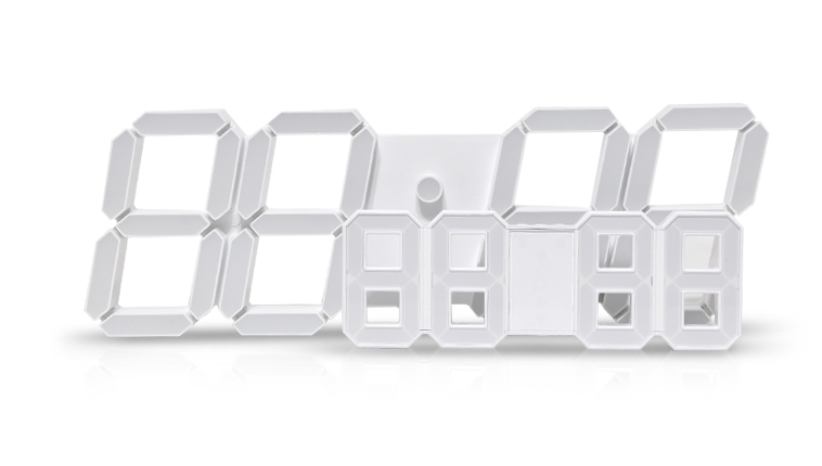 3d clock 3dled wall digital wall silence wall LED 