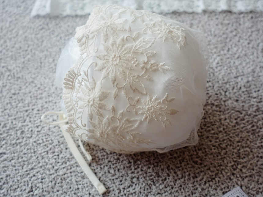 Baby Return Bonnet Lace Bonnet Embroidery Hat Sun 