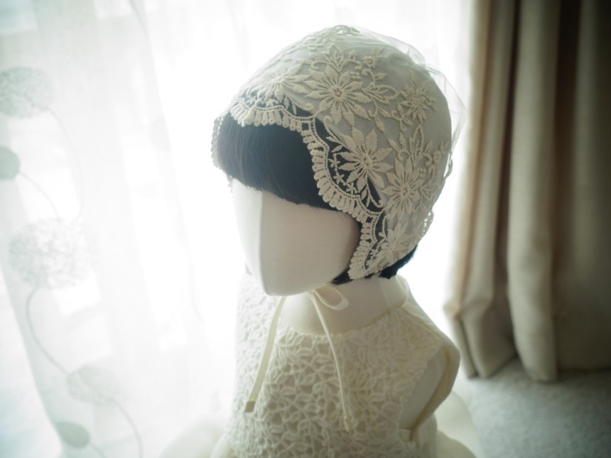 Baby Return Bonnet Lace Bonnet Embroidery Hat Sun 
