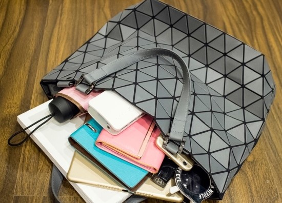 New Women's Bags Cube Tote 7color Matt Prism an