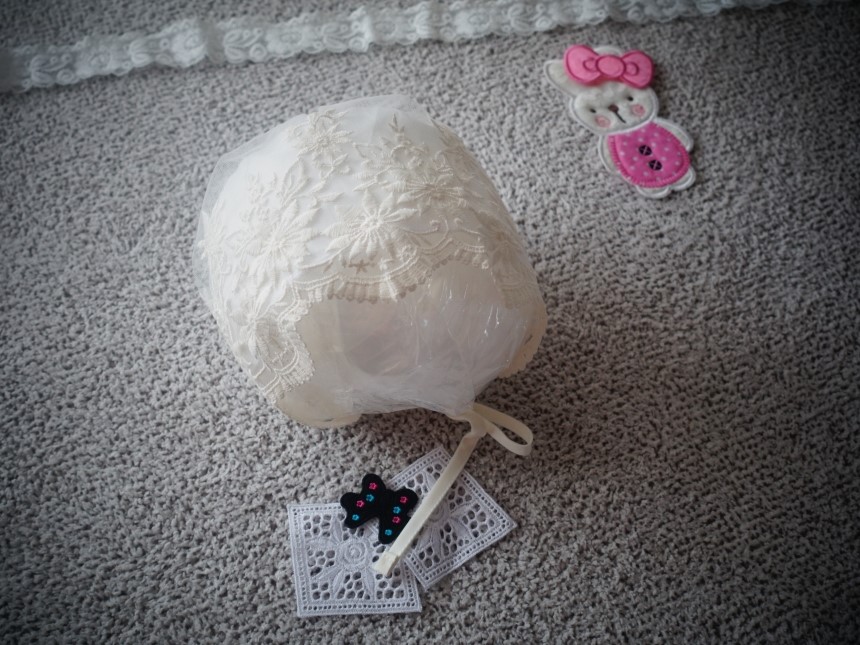 Baby Return Bonnet Lace Bonnet Embroidery Hat Sun 