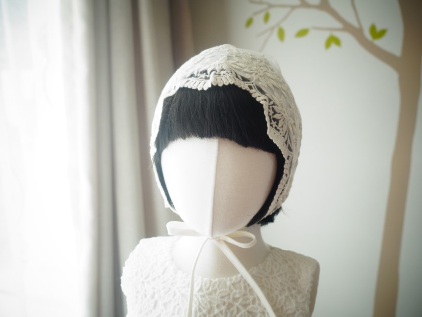 Baby Return Bonnet Lace Bonnet Embroidery Hat Sun 