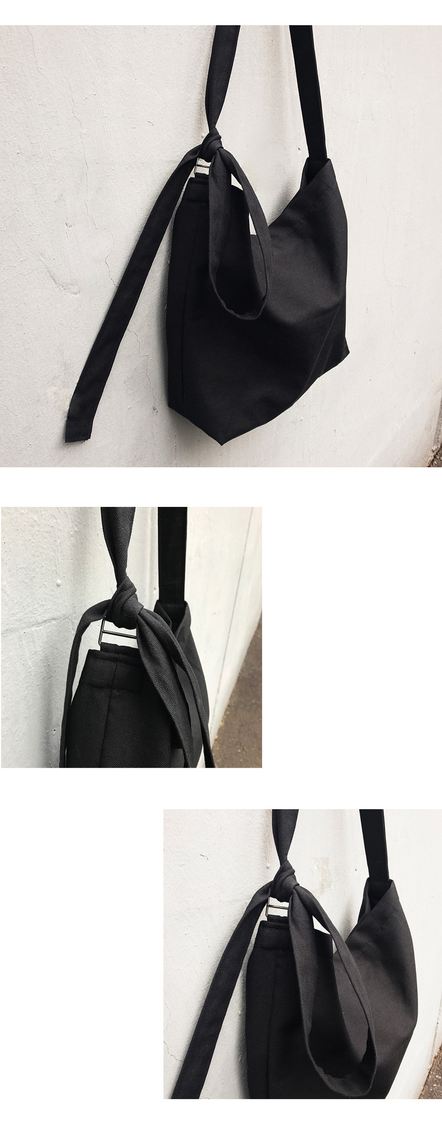 Canvas Ribbon Eco Bags Cross Shoulder Bag College 