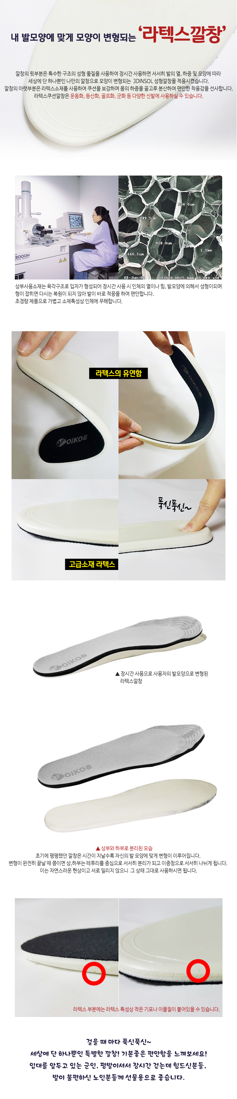 Latex Cushion Insole Channel Level Functional Snea