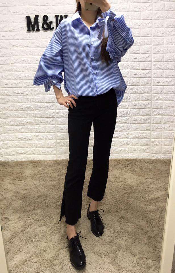 NEW FASHION LADY GIRL Blouse Girl Fall Sleeve Ribb