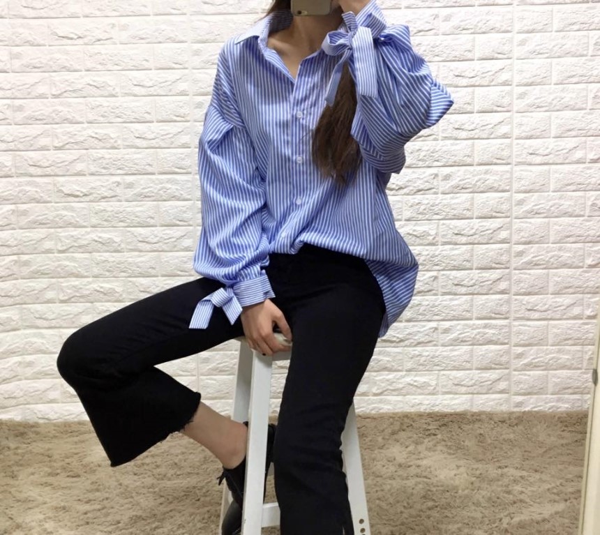 NEW FASHION LADY GIRL Blouse Girl Fall Sleeve Ribb