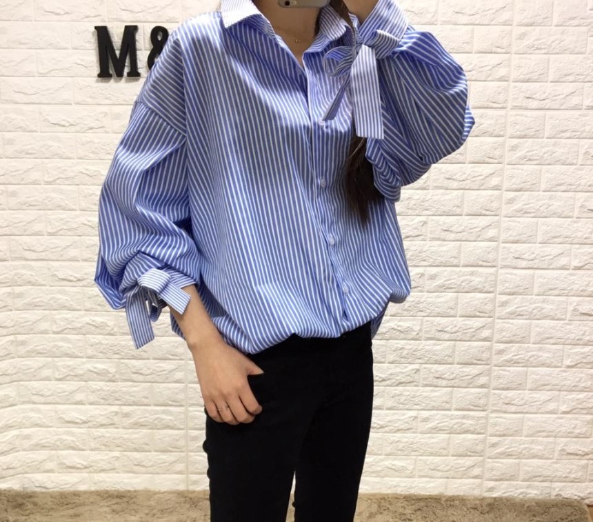 NEW FASHION LADY GIRL Blouse Girl Fall Sleeve Ribb