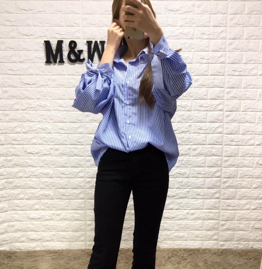 NEW FASHION LADY GIRL Blouse Girl Fall Sleeve Ribb