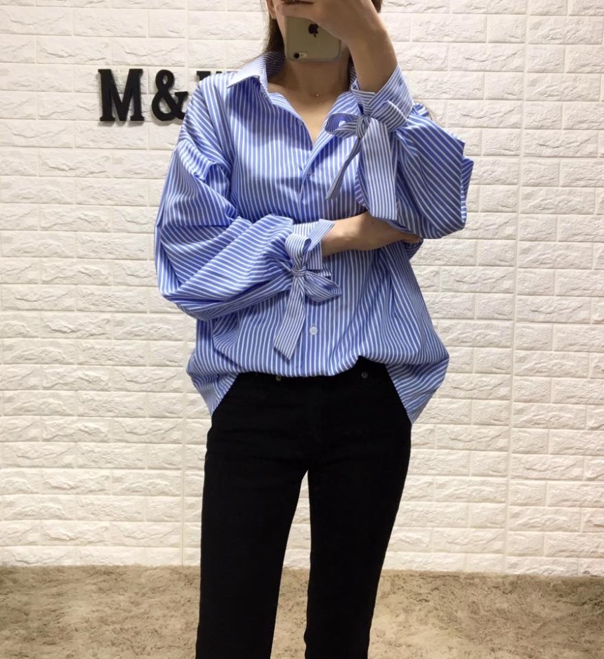 NEW FASHION LADY GIRL Blouse Girl Fall Sleeve Ribb