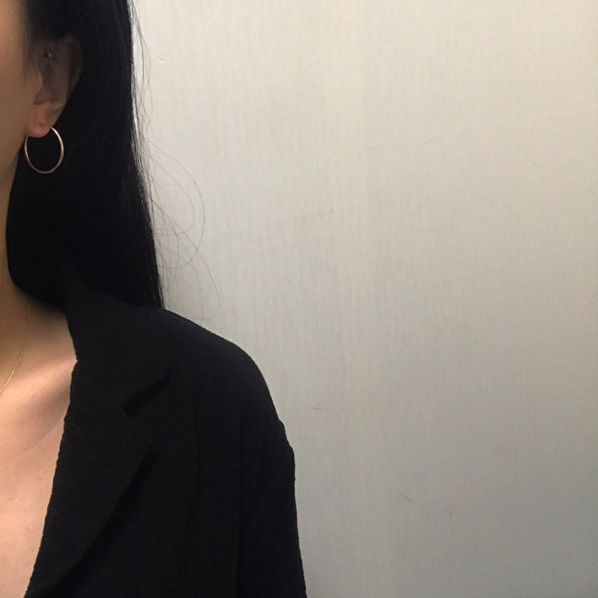 Rune Hoop Earrings 14k Ring 14k Simple 14k Basic 1