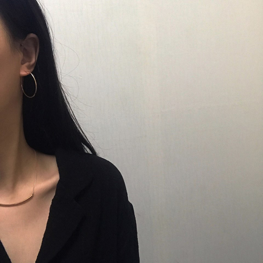 Rune Hoop Earrings 14k Ring 14k Simple 14k Basic 1