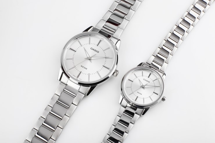 Casio couple metal watch men's girlfriend gift 