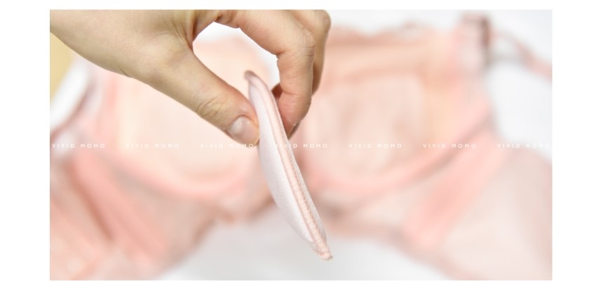 Full Cup 3.5CM Built-in Pad Flower Embroidery Mong