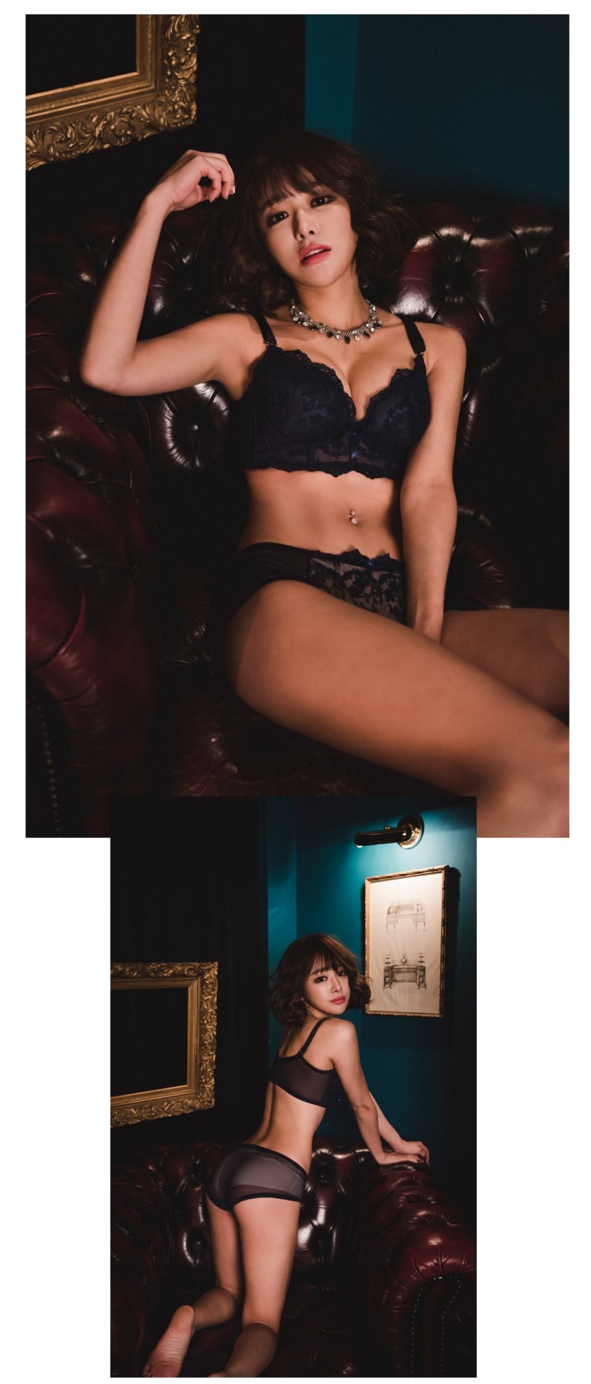 Full Cup 3.5CM Built-in Pad Flower Embroidery Mong