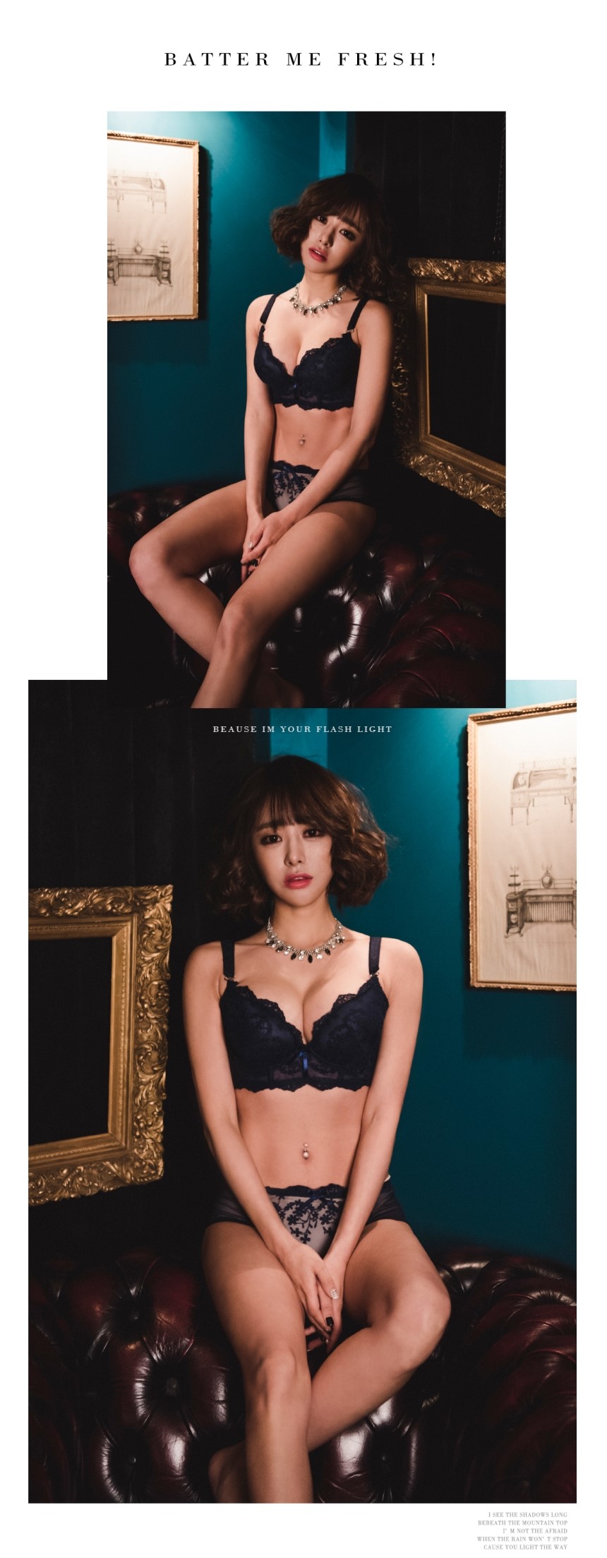 Full Cup 3.5CM Built-in Pad Flower Embroidery Mong