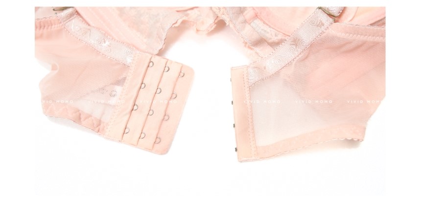 Full Cup 3.5CM Built-in Pad Flower Embroidery Mong