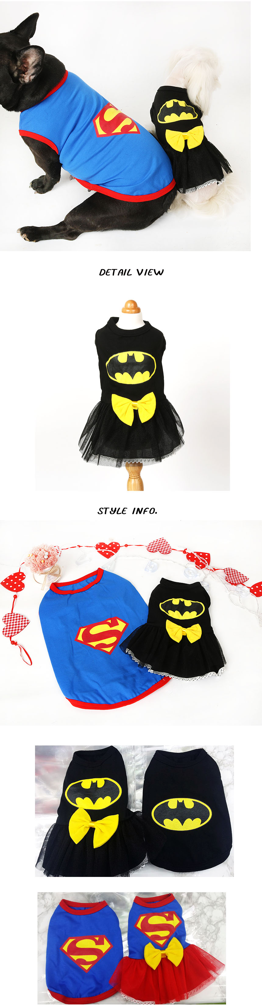 NEW DOG FASHION Puppy Unusual Clothing Batman Cosp