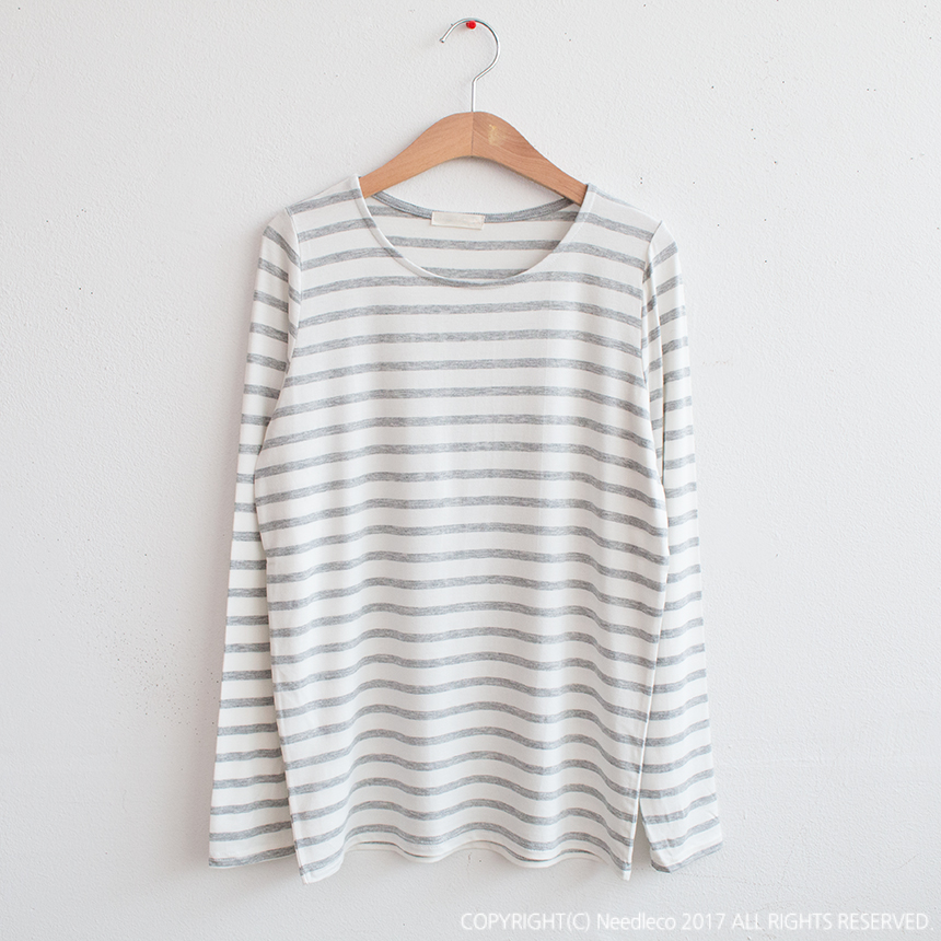 Basic Striped T-shirt 4 Color Petit Girl Tigari T-