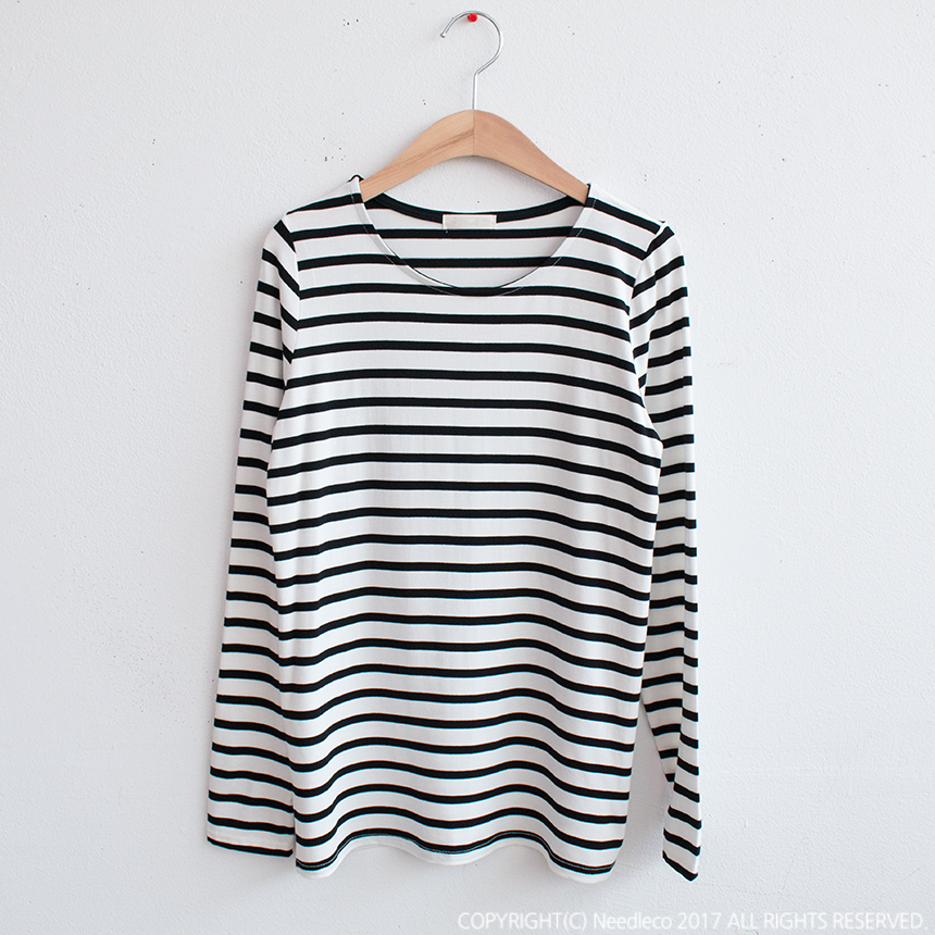 Basic Striped T-shirt 4 Color Petit Girl Tigari T-