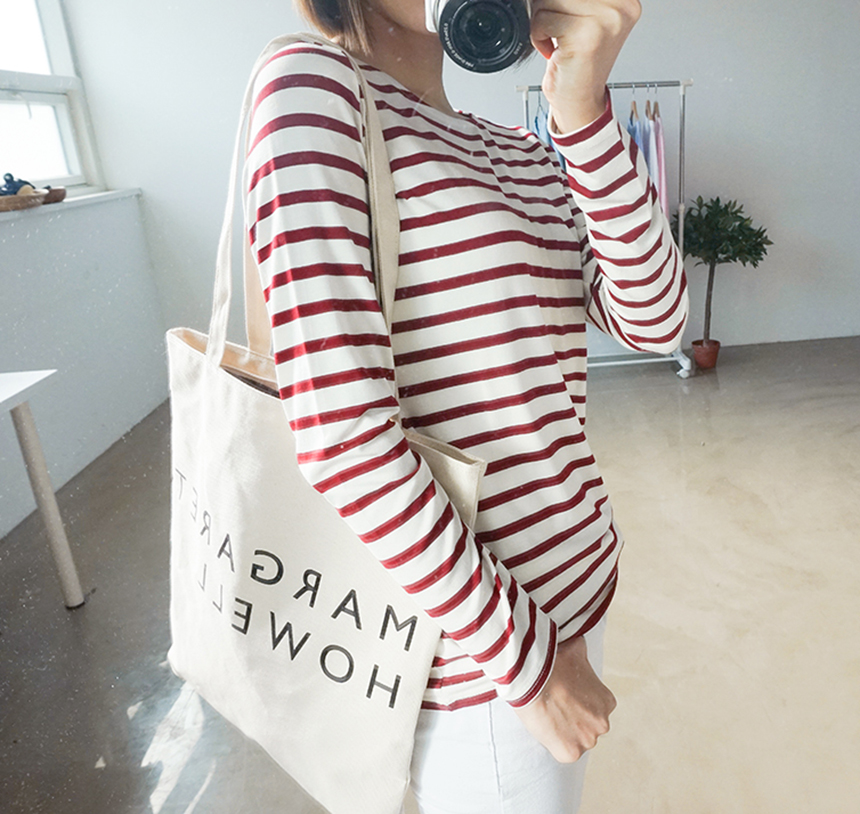Basic Striped T-shirt 4 Color Petit Girl Tigari T-