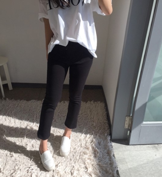 Women Jeans Pants Women's Boots Cut Slim Plain 