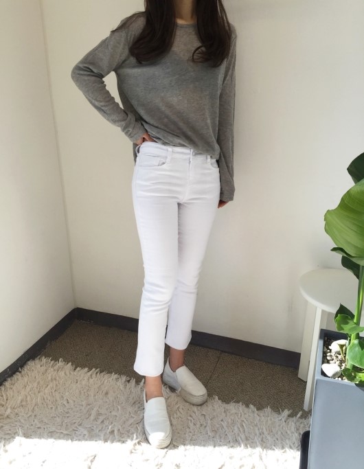 Women Jeans Pants Women's Boots Cut Slim Plain 