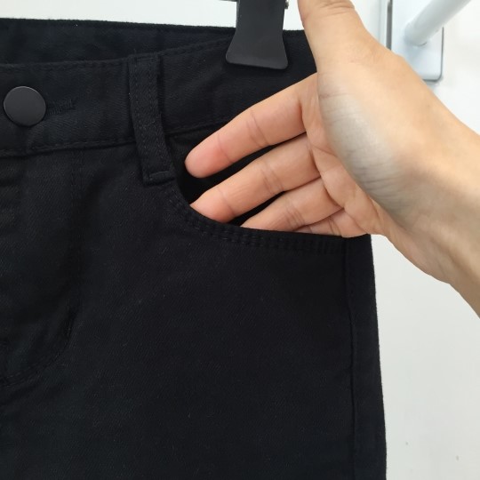 Women Jeans Pants Women's Boots Cut Slim Plain 