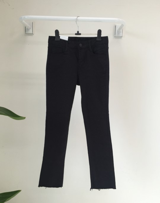 Women Jeans Pants Women's Boots Cut Slim Plain 