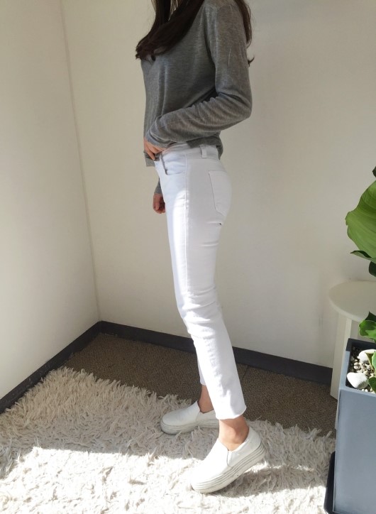 Women Jeans Pants Women's Boots Cut Slim Plain 