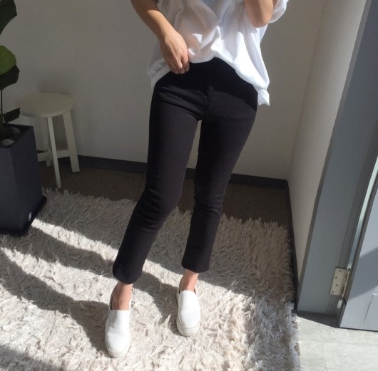 Women Jeans Pants Women's Boots Cut Slim Plain 