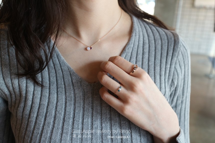 Birthstone Necklace Earrings 14k Gold