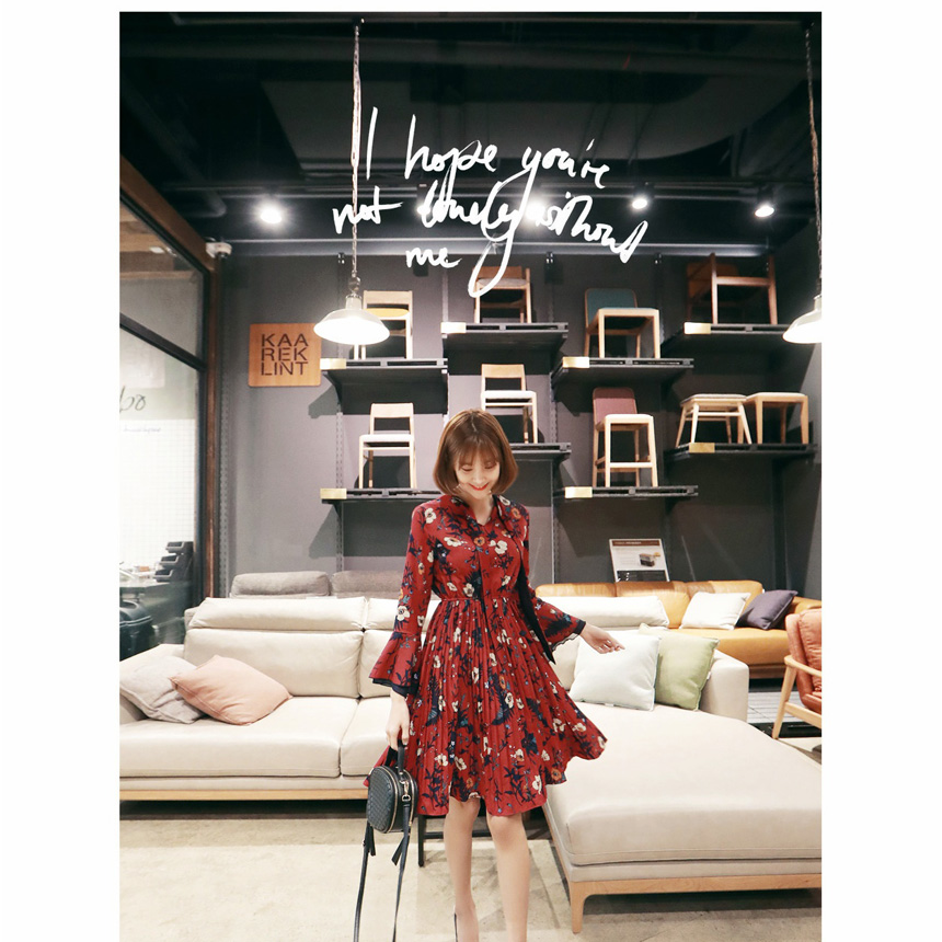 New Women Dress Wings Mall Dress Room Chiffon Colo