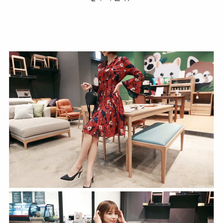 New Women Dress Wings Mall Dress Room Chiffon Colo
