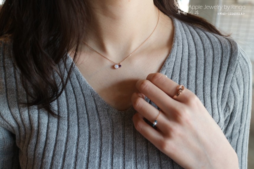 Birthstone Necklace Earrings 14k Gold