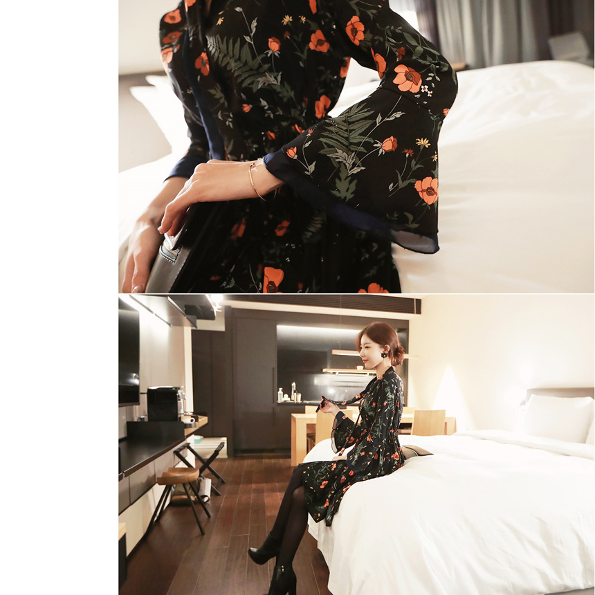 New Women Dress Wings Mall Dress Room Chiffon Colo