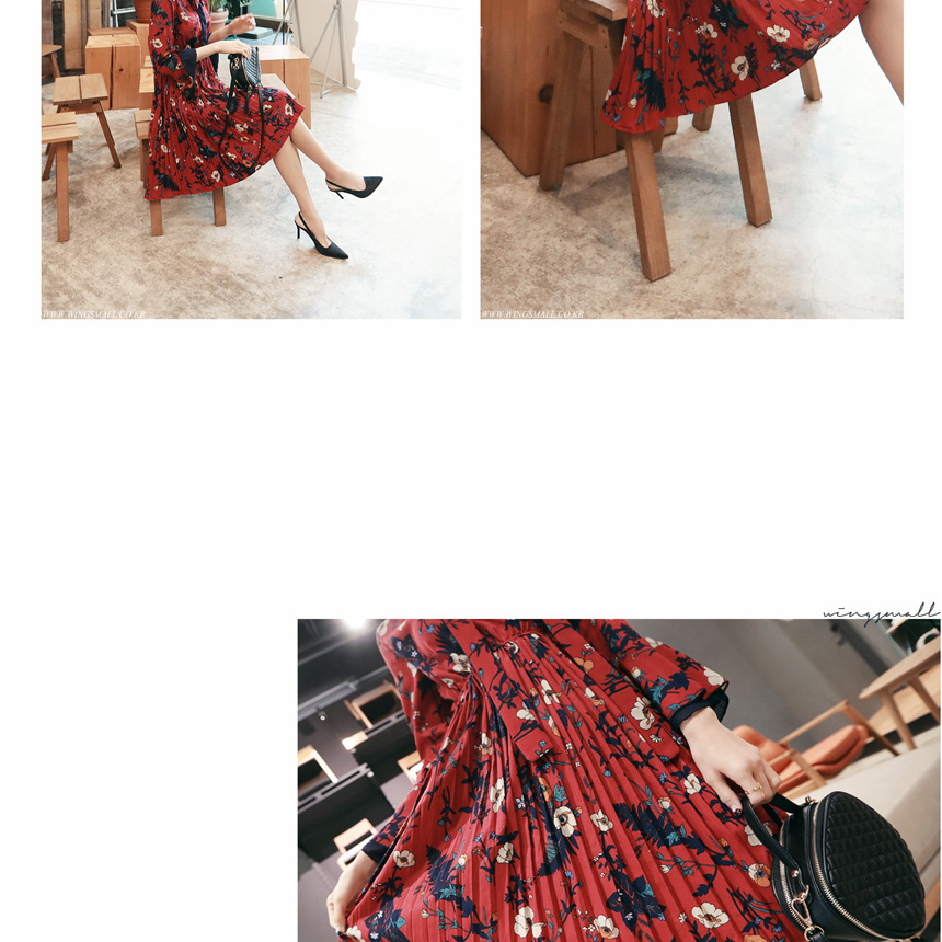 New Women Dress Wings Mall Dress Room Chiffon Colo
