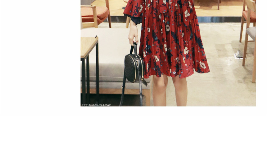 New Women Dress Wings Mall Dress Room Chiffon Colo