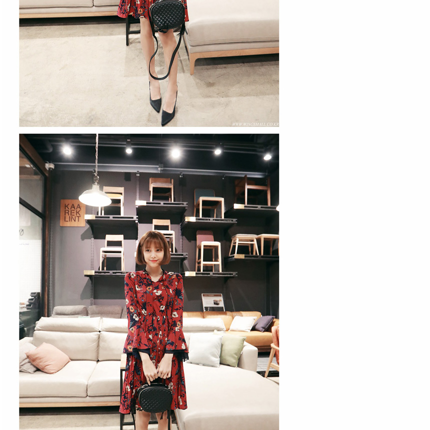 New Women Dress Wings Mall Dress Room Chiffon Colo