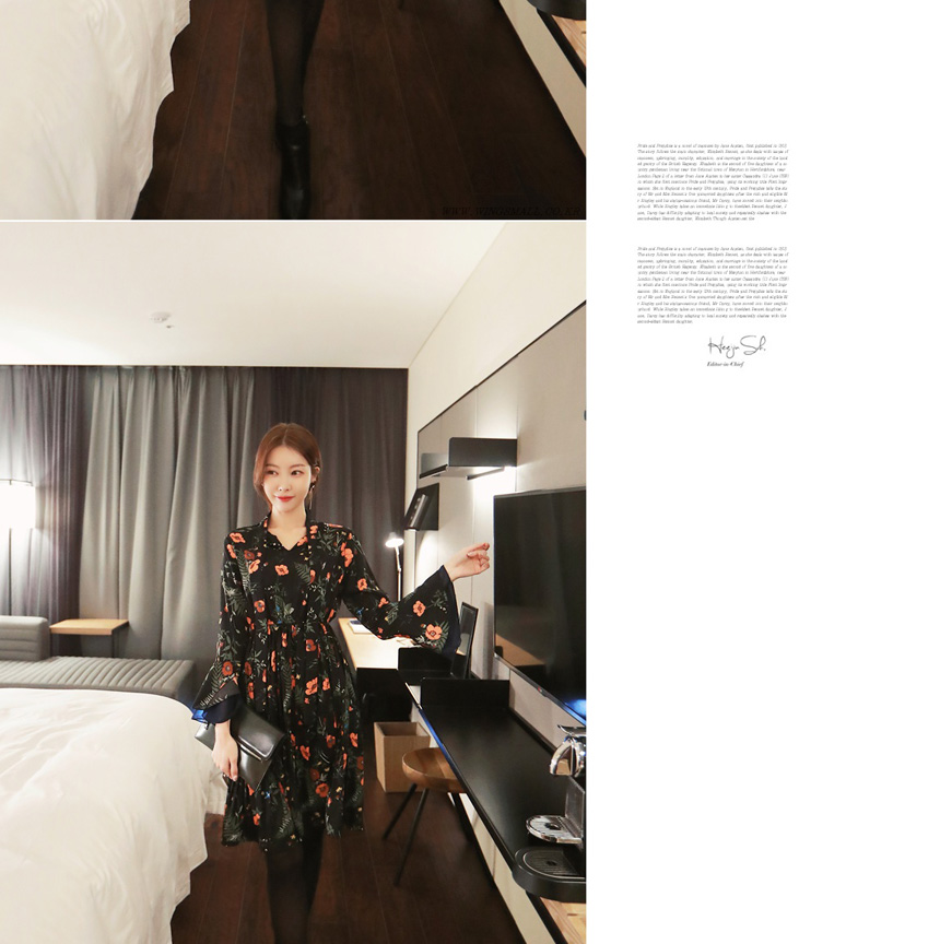 New Women Dress Wings Mall Dress Room Chiffon Colo