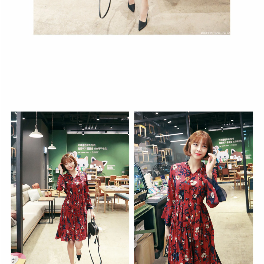 New Women Dress Wings Mall Dress Room Chiffon Colo