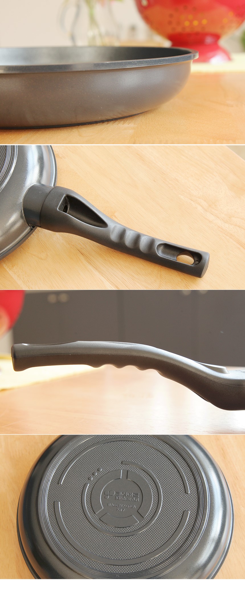 NEW FRYING PAN Kitchen Art Gold Dial Casting Fryin