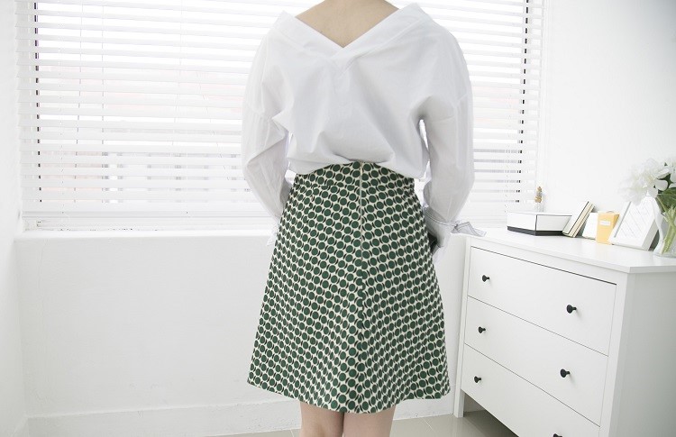 Unsold Unbalanced A Line Mini Skirt Spring 20 Ladi